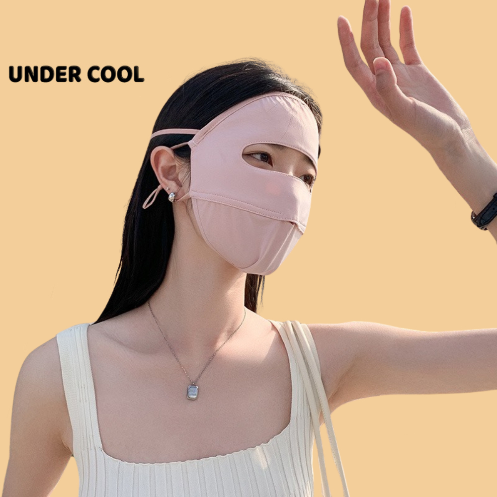 Khẩu Trang Vải Chống Nắng Toàn Mặt UNDERCOOL Thoáng Khí Ngăn Tia UV full face LIVE KT02