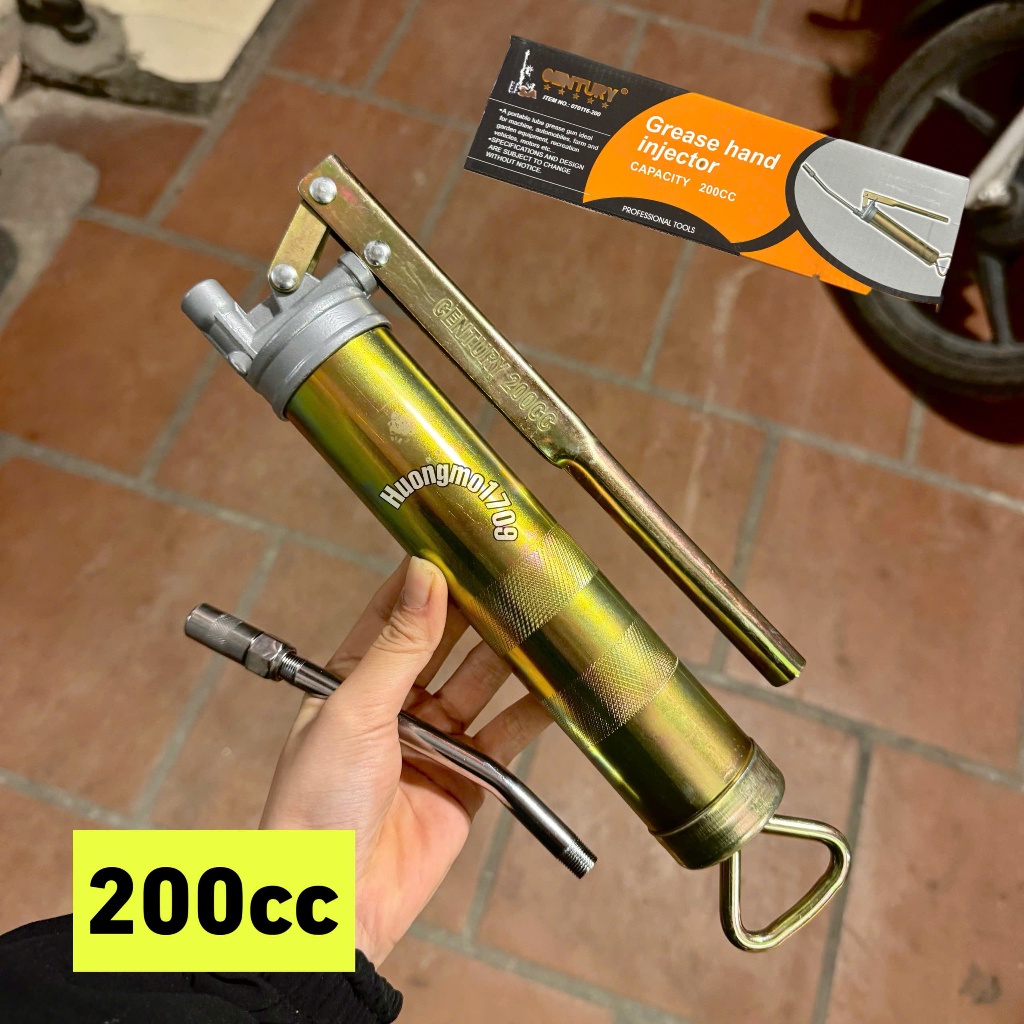 [CHÍNH HÃNG] BƠM MỠ CENTURY XI 7 MÀU GIÁ TỐT ĐỦ CÁC SIZE 200CC - 300CC - 400CC - 500CC