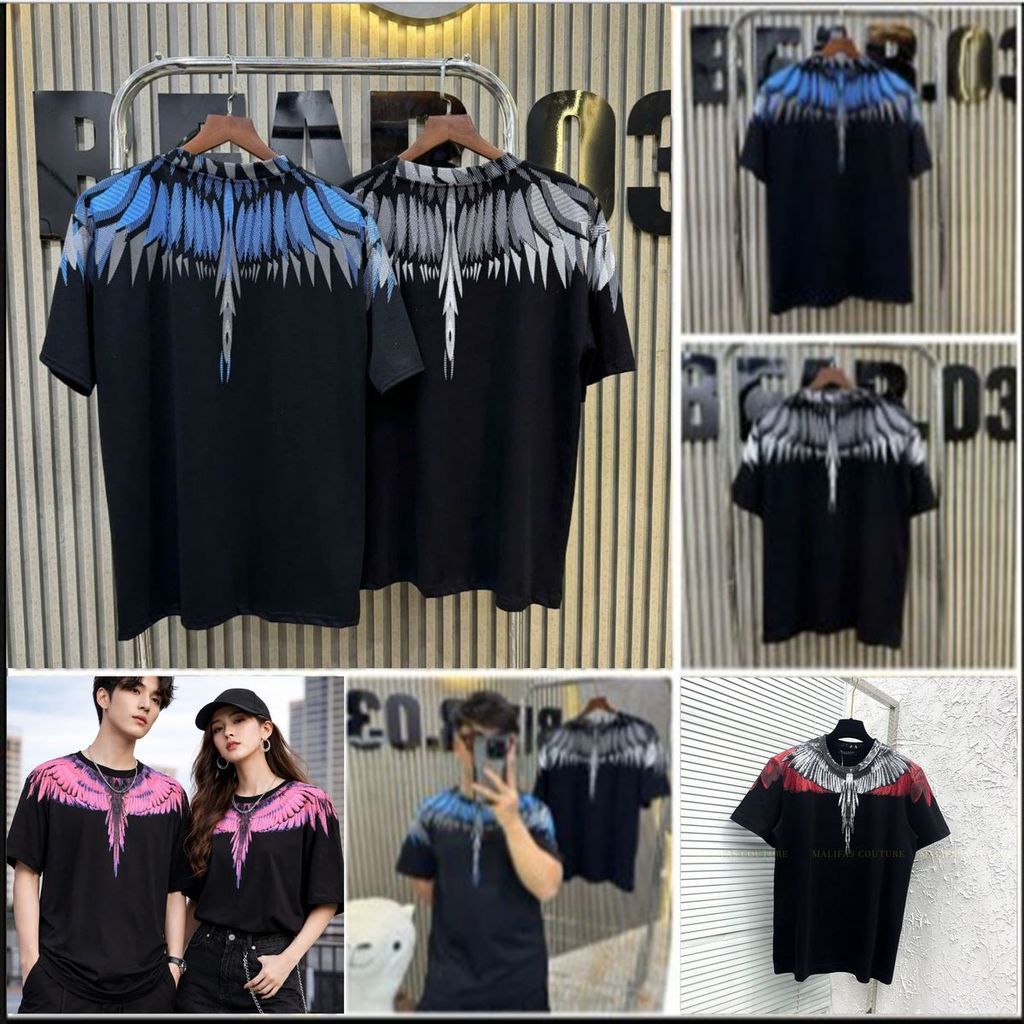 Áo Phông Cổ Tròn Tay Ngắn Hoạ Tiết Bu Loong Đai Bàng Unisex Nam Nữ Dáng Rộng Chất Cotton Mềm Mát