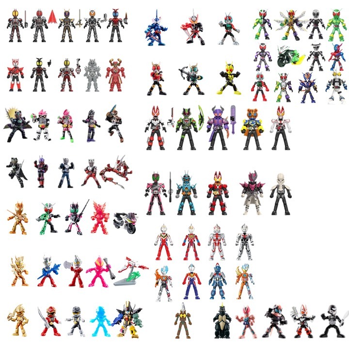 (New + Đã Mở + No Box) Hộp Mô Hình Lắp Ráp Blindbox Kamen RIder/Sentai