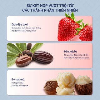 Son dưỡng hồng môi tự nhiên, nuôi dưỡng đôi môi căng mọng Care:nel Berry Lip Glow 10g