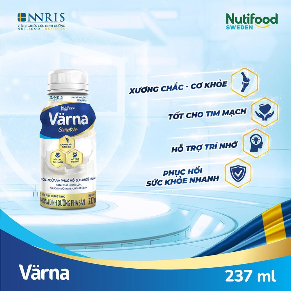 Sữa Bột Pha Sẵn Varna Complete (237ml) - Hỗ Trợ Cải Thiện Xương Khớp - Phục Hồi Nhanh