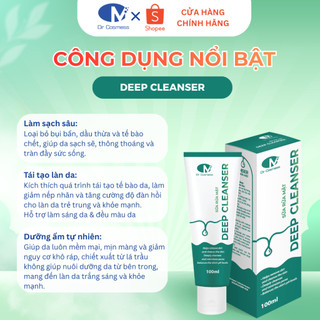 TRỢ GIÁ | Sữa Rửa Mặt Cho Mọi Loại Da, Làm Sạch Sâu, Nhờn, Bụi Bẩn, Không Kích Ứng 100ml  Dr Cosmess