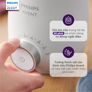 Combo Hâm & Tiệt Trùng Bình Sữa Cao cấp Philips Avent - Máy Hâm sữa cao cấp + Máy tiệt trùng và sấy khô