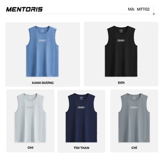 Áo Tanktop Nam MENTORIS Vải Thun Lạnh Cao Cấp, Form Thể Thao Co Giãn, Thoáng Khí Tập Gym MTT02
