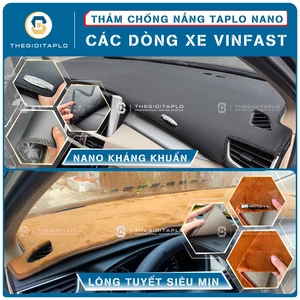 Thảm taplo oto VINFAST Nano Blockers UV,Nhung tuyết