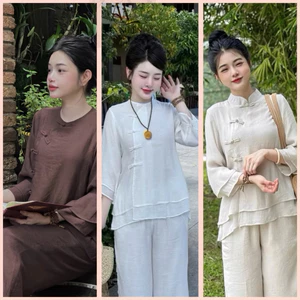 Bộ Pháp Phục Truyền Thống , Bộ Pháp Phục Xô Lien Nút Tàu 2 Lớp | Đồ Lam An Nhiên