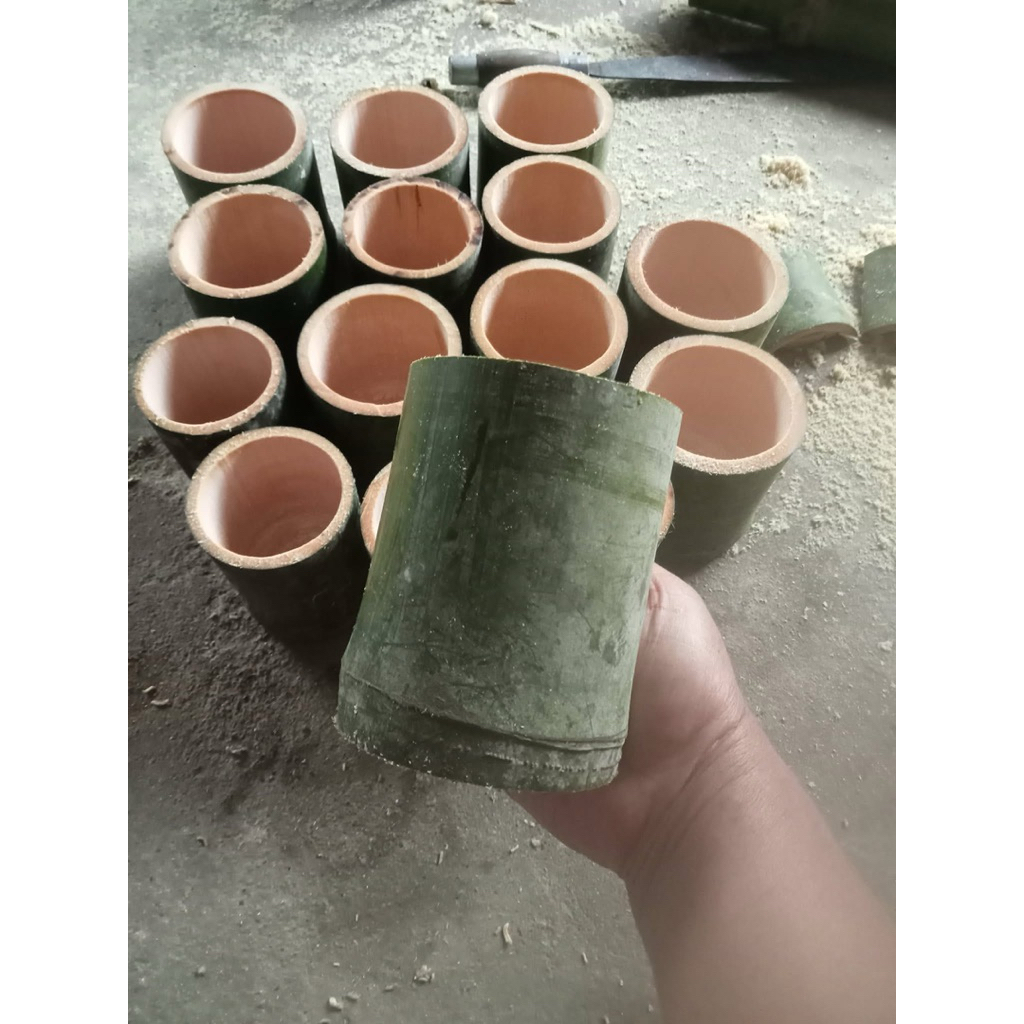 Ống Tre Cắm Hoa Cao 25cm – Đường Kính 6/7/8cm – Ống Tre Trang Trí, Lọ Cắm Hoa Tre Tự Nhiên