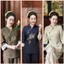 Bộ Lam Thêu Hoa Bỉ Ngạn Truyền Thống Đũi Thái | Đồ Lam An Nhiên