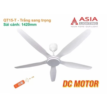 [Chính Hãng] Quạt Trần, Quạt Trần Phòng Khách 5 Cánh(Cao Cấp) ASIA 40W,Động Cơ DC, Cánh Nhựa ABS, BH 24T