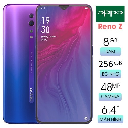 Điện thoại OPPO Reno Z(8G/256GB) CÓ NFC , Có vân Tay, BH 12 tháng ...