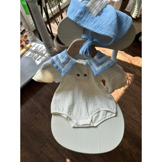 Set bé trai thủy thủ kèm mũ tai thỏ siêu xinh