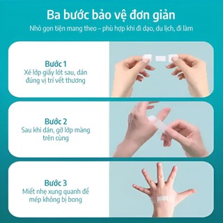 Băng Dán Cá Nhân Ugor – Trong Suốt Chống Nước, Hộp 120 Miếng | Bảo Vệ Vết Thương Nhỏ Cho Gia Đình