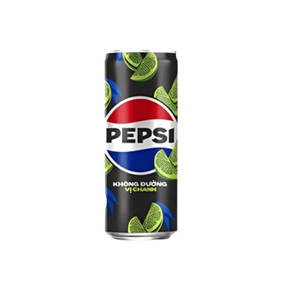 Thùng 24 lon nước ngọt Pepsi không calo vị chanh 320ml