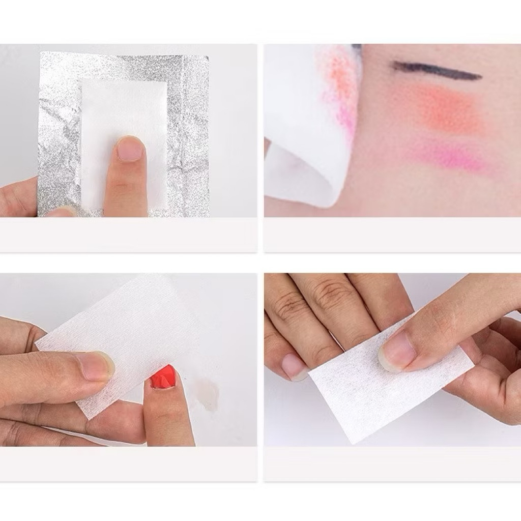 Giấy lau gel nail cứng ,không rụng lông ,không xù ,không dính sợi khi lau gel chùi móng