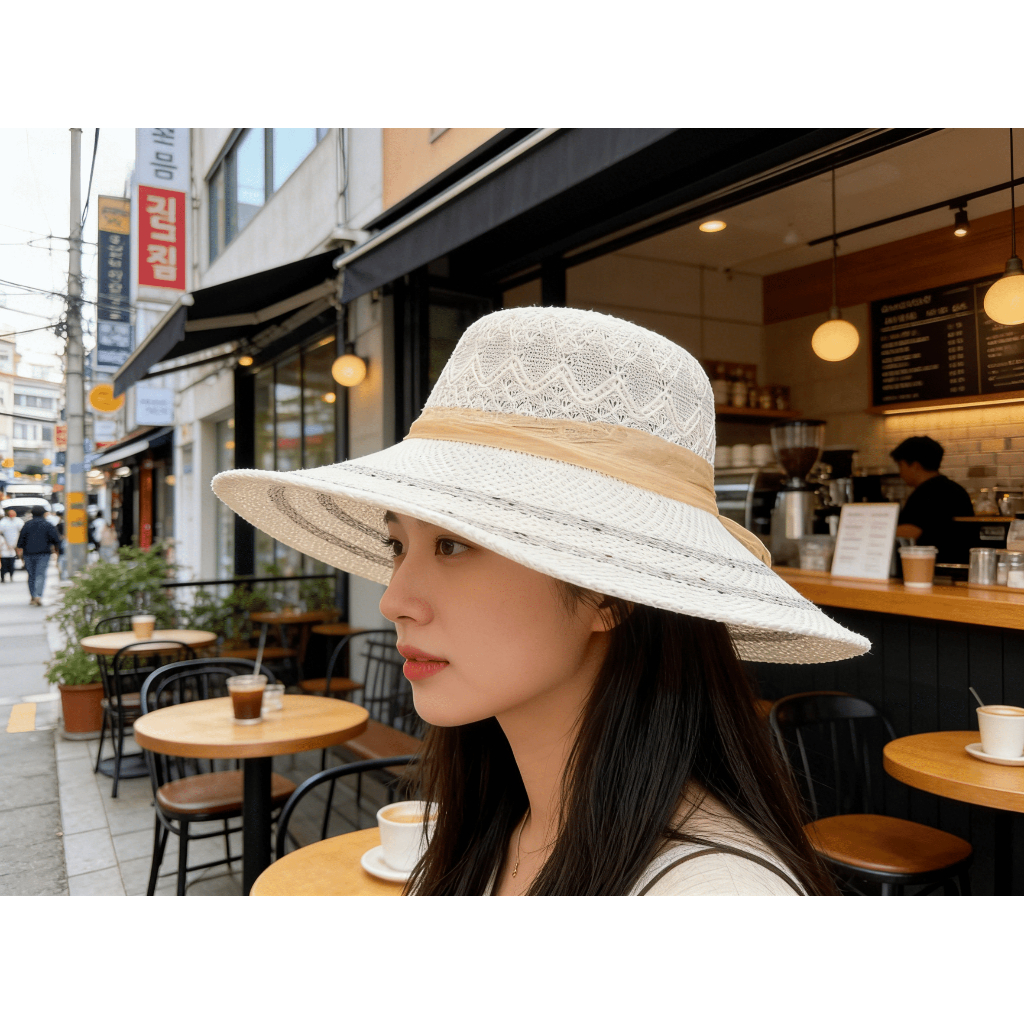 Mũ Nón Lưỡi Trai Chống Nắng Nữ Dệt Mây Thời Trang Đi Biển Du Lịch Vòng Đầu 55-65cm
