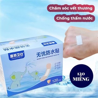 Băng Dán Cá Nhân Ugor – Trong Suốt Chống Nước, Hộp 120 Miếng | Bảo Vệ Vết Thương Nhỏ Cho Gia Đình