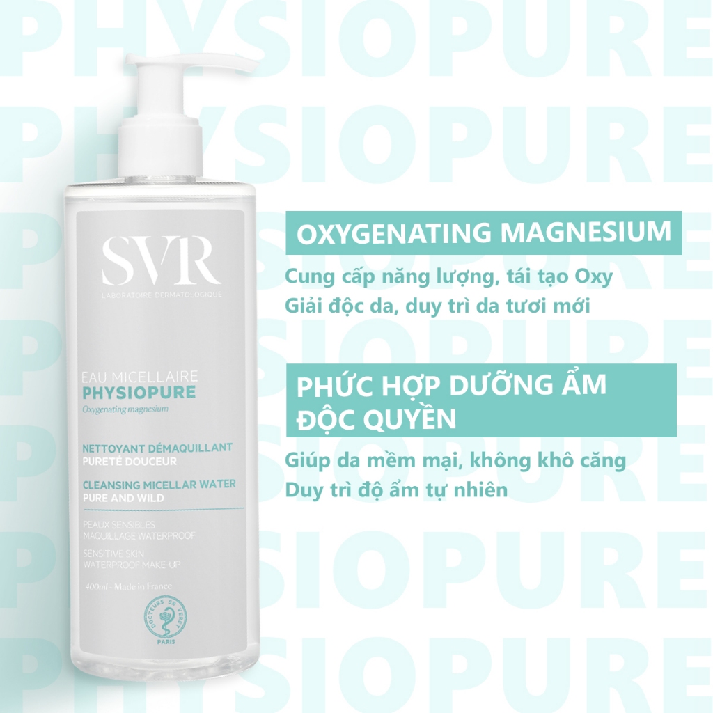 Combo Tẩy trang Physiopure 400ML và Gel rửa mặt Gelee Moussante 400ML (CBG19)