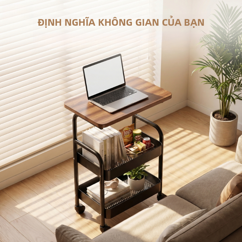 【U&I】Xe Đẩy Spa Khay Thép Lưới, Kệ Đa Năng Cao Cấp xe đẩy spa 3 tầng Lắp Ráp Kitchen