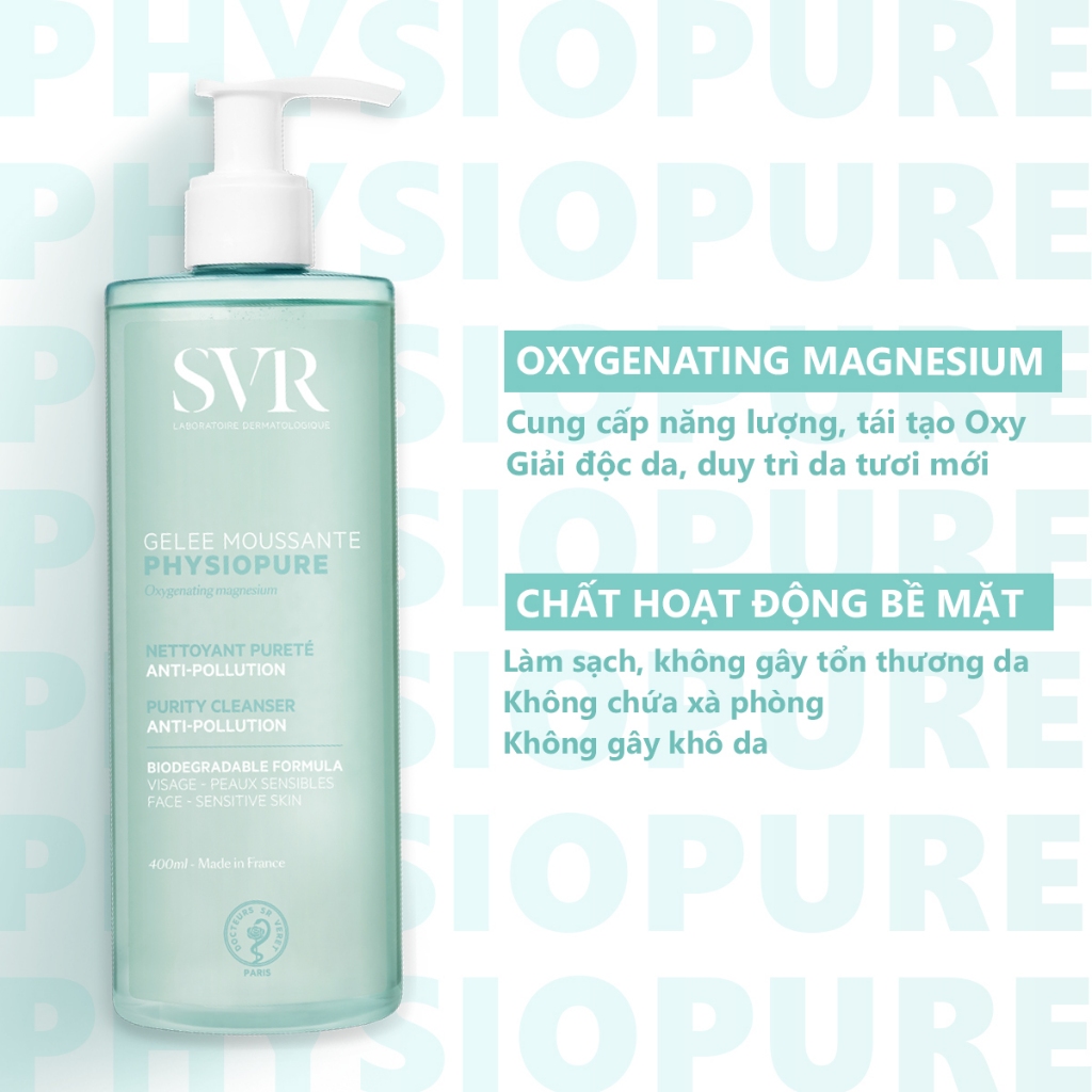 Combo Tẩy trang Physiopure 400ML và Gel rửa mặt Gelee Moussante 400ML (CBG19)