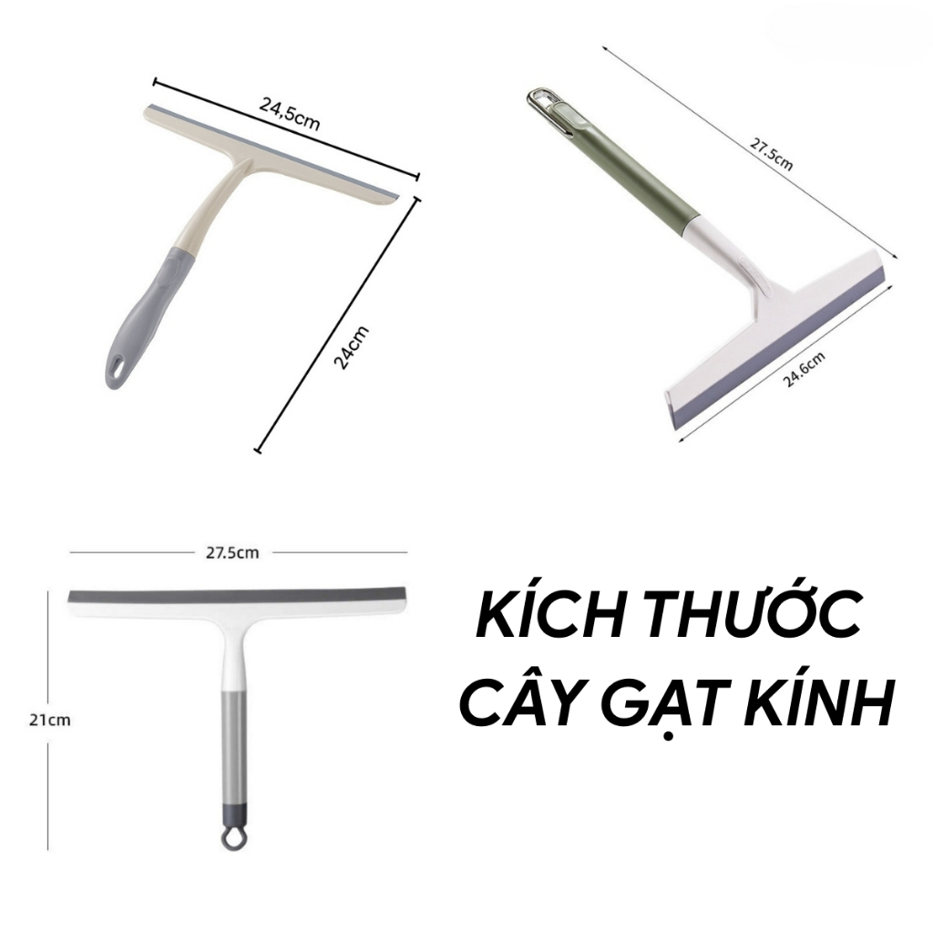 Cây Gạt Kính Cầm Tay Nhỏ Gọn, Chổi Gạt Nước Mini Tiện Lợi