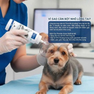 Bột nhổ lông tai Alkin Petis Ear Powder cho chó mèo