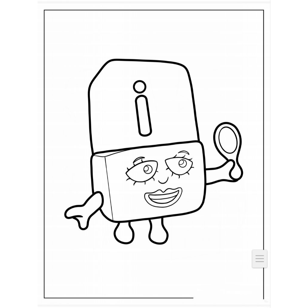 26 tranh tô màu chữ cái AlphaBlocks (Mực và giấy chính hãng - an toàn cho bé)