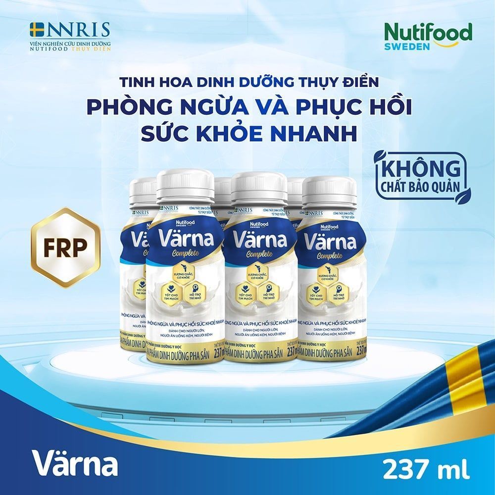 Sữa Bột Pha Sẵn Varna Complete (Lốc 6 Chai 237ml) - Hỗ Trợ Cải Thiện Xương Khớp - Phục Hồi Nhanh