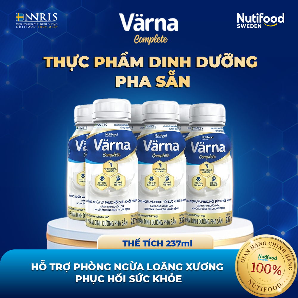 Sữa Bột Pha Sẵn Varna Complete (Lốc 6 Chai 237ml) - Hỗ Trợ Cải Thiện Xương Khớp - Phục Hồi Nhanh