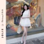 Váy BabyDoll Jolie Voan Tơ 2 Lớp – Đầm Dáng Xòe Công Chúa Đính Hoa Nổi