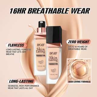 BOB Foundation Liquid Moisturizing Sweatproof Oil Control Kem che khuyết điểm lâu dài 35ml