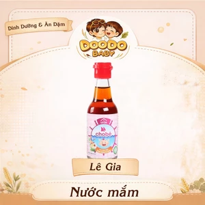 Nước Mắm Cá Cơm Ăn Dặm Lê Gia Giảm Muối Cho Bé (60ml)