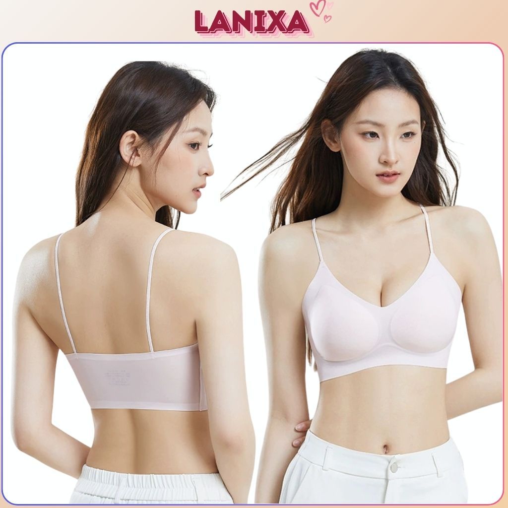 Áo ngực nữ su đúc cao cấp mềm mại đệm mút 3D chống chảy xệ ôm ngực gợi cảm sexy 2 dây mảnh LANXA A01