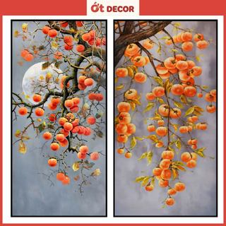 Decal Dán Tường Quả Hồng Tài Lộc - Ớt Decor Mang Bình An Và Sự Thịnh Vượng Vào Không Gian Sống