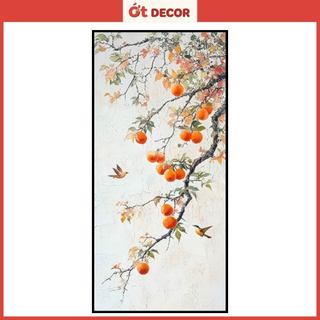 Decal Dán Tường Quả Hồng Tài Lộc - Ớt Decor Mang Bình An Và Sự Thịnh Vượng Vào Không Gian Sống