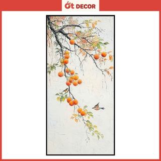 Decal Dán Tường Quả Hồng Tài Lộc - Ớt Decor Mang Bình An Và Sự Thịnh Vượng Vào Không Gian Sống