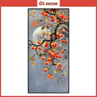Decal Dán Tường Quả Hồng Tài Lộc - Ớt Decor Mang Bình An Và Sự Thịnh Vượng Vào Không Gian Sống