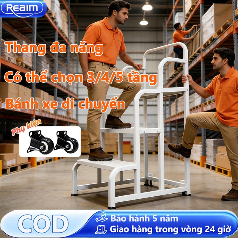 thang bậc di động Kệ bậc thang Kệ Tam Cấp Thang Kệ siêu thị thang máy vận chuyển hàng