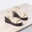 Giày Sandal Nữ Đế Xuồng Quai Chéo 7cm Pixie P207