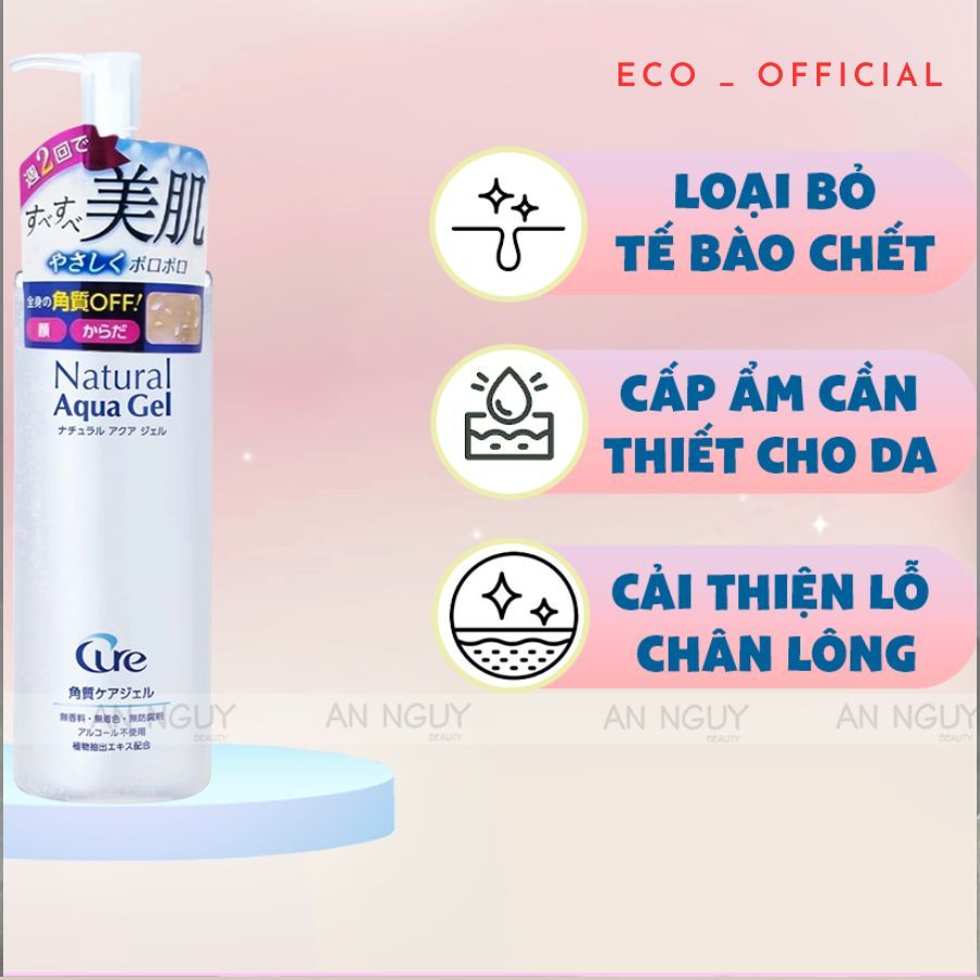 Tẩy da chết Cure Natural Aqua Gel Nhật Bản Sáng Da, Sạch Bụi Bẩn