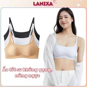 Áo ngực nữ su đúc cao cấp êm ái không gọng đệm mút 3D nâng đỡ gom ngực phụ kiểu basic LANXA A03 -CB