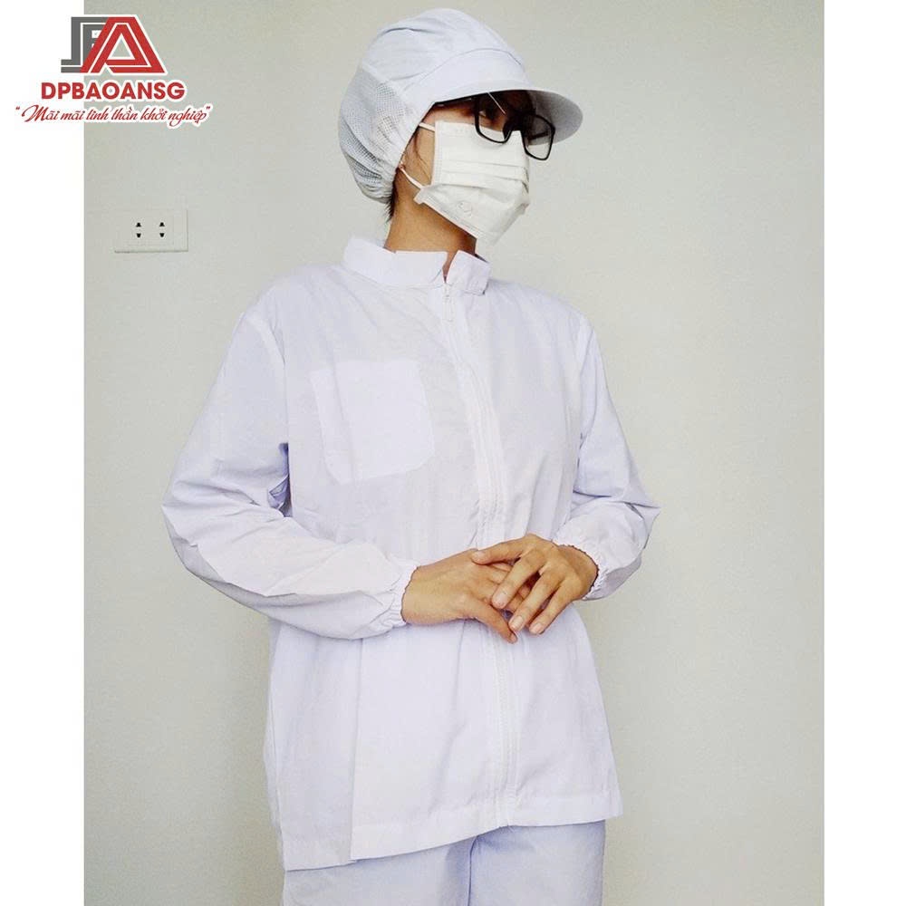 Bộ Quần Áo Phòng Sạch Nam Nữ Vải Ford Bền Đẹp - Đồng Phục Sản Xuất Đạt Chuẩn Công Nghiệp