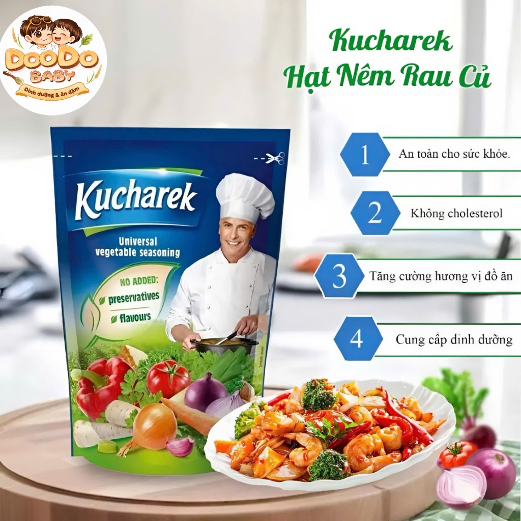 Hạt Nêm Rau Củ Hữu Cơ Kucharek Ăn Dặm Cho Bé (200g)