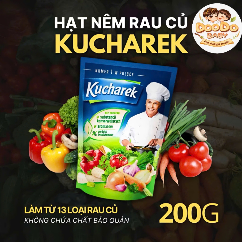 Hạt Nêm Rau Củ Hữu Cơ Kucharek Ăn Dặm Cho Bé (200g)