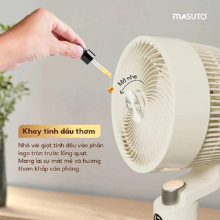 Quạt Điện Cây Masuto Thông Minh AI Điều Khiển Bằng Giọng Nói Quạt Mát Ion Âm Điều Hòa Bổ Sung Oxy