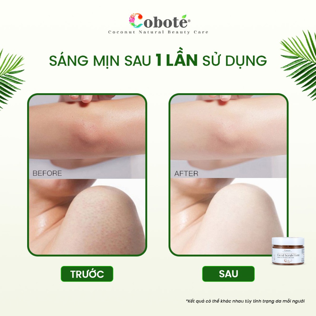Tẩy tế bào chết body đường nâu & dầu dừa tươi cho da mềm mại, tràn đầy sức sống 60g/250g