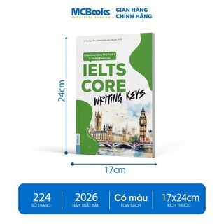 Sách - Combo IELTS CORE Writing Keys - Speaking Topic - Vocab Bank, Viết– Nói – Từ vựng