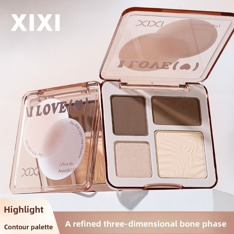 Xixi Shading Contour Palette – phấn mịn, matte tự nhiên dễ dùng cho người mới phù hợp sinh viên D854