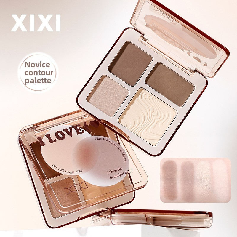 Xixi Shading Contour Palette – phấn mịn, matte tự nhiên dễ dùng cho người mới phù hợp sinh viên D854