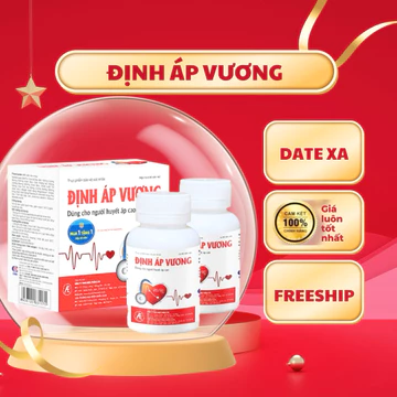 Định Áp Vương hộp 180 viên - Hỗ trợ hạ ổn định huyết áp giảm lipid máu